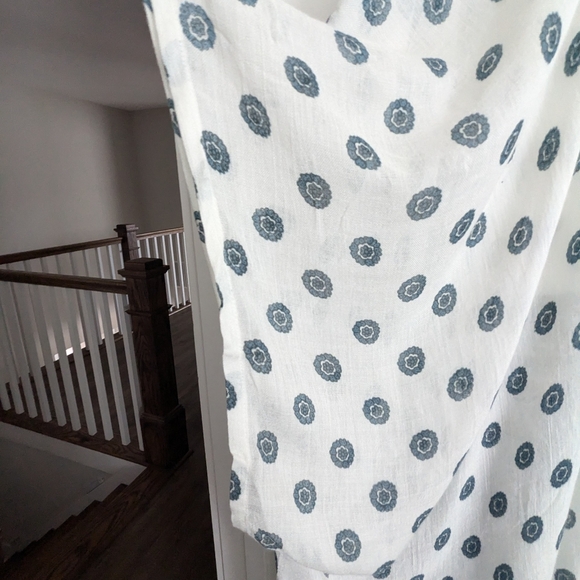 Ladies Beautiful Blue And Cream Kimino Size OS - Picture 4 of 4